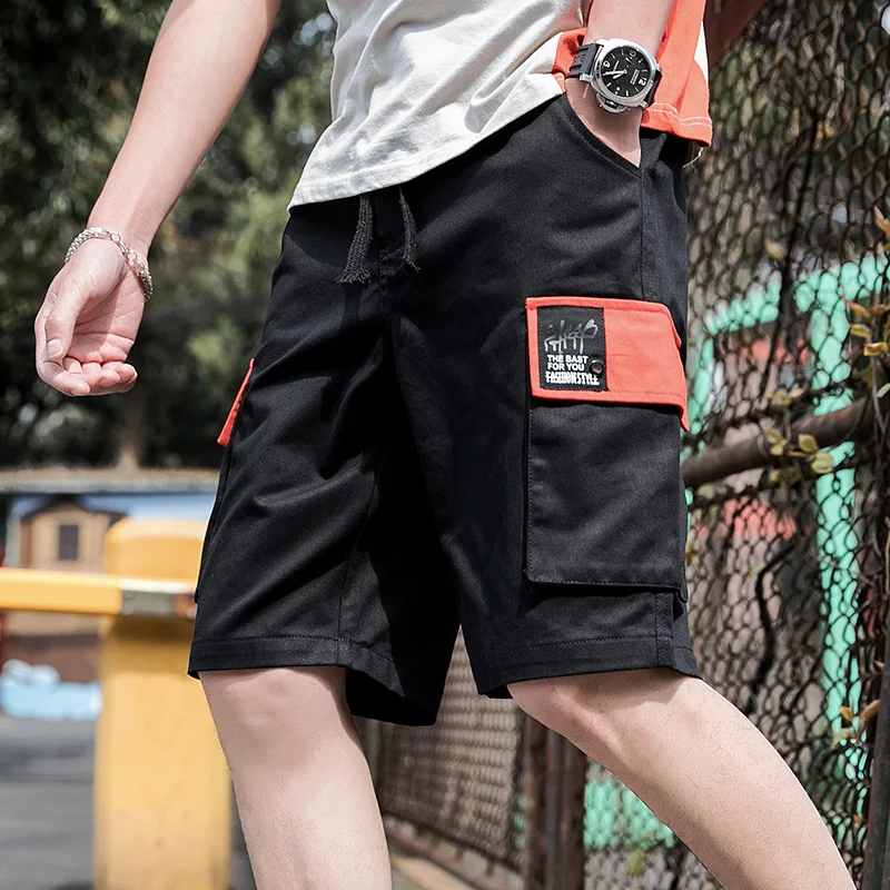 

Summer overalls Men's multi-pocket casual Trendy pants Loose stereo bag Chao Brand Port Windpants