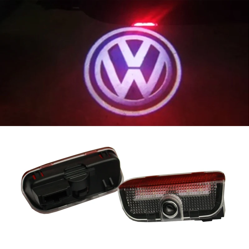 2X Car Door Courtesy Light Luce Porta Auto Projector Lamp For