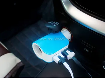 

Car styling Dual USB output Phone Travel Charger 3+1 for lifan x60 620 520 320 125cc x50 solano smily solano 620 car accessories