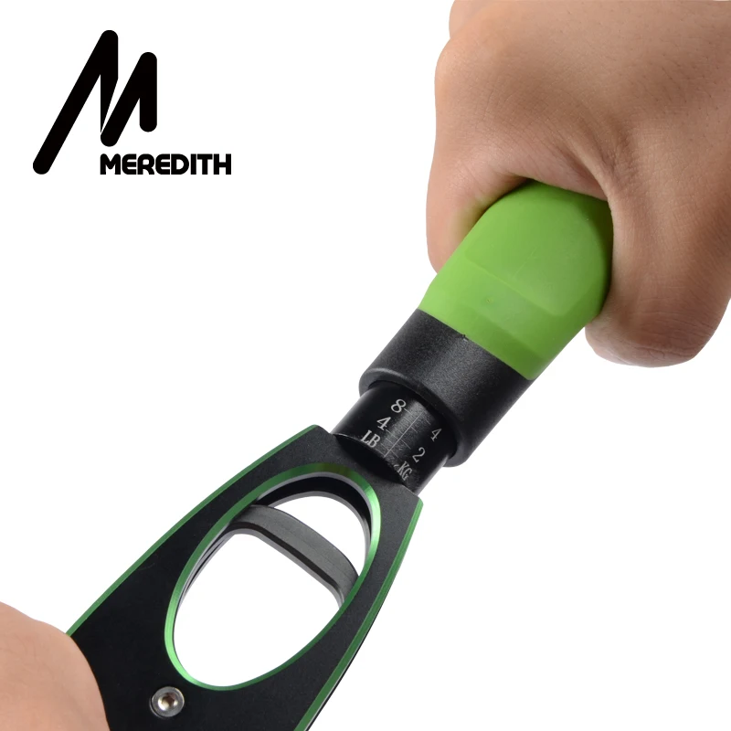 Дешево MEREDITH рыболовная ручка алюминиевый захват из сплава Захваты 14 кг 32 фунта рыболовная губная ручка Вес весы