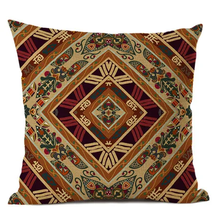 Африканская национальная полоса богемный стиль геометрические домашние декоративные пледы наволочки льняные этнические чехол для подушки наволочка