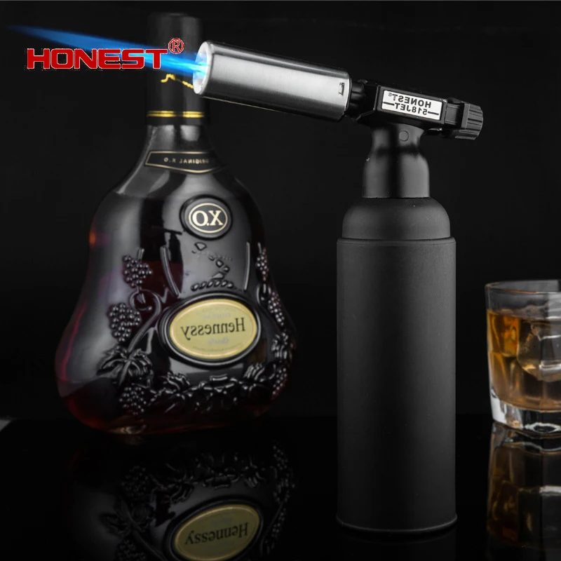 HONEST Large straight burn gun lighter creative outdoor windproof
