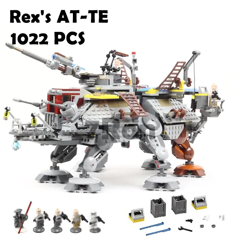 

05032 Star Wars Rex's AT-TE Model building kits compatible with lego 75157 city 3D blocks Educational toys hobbies for children