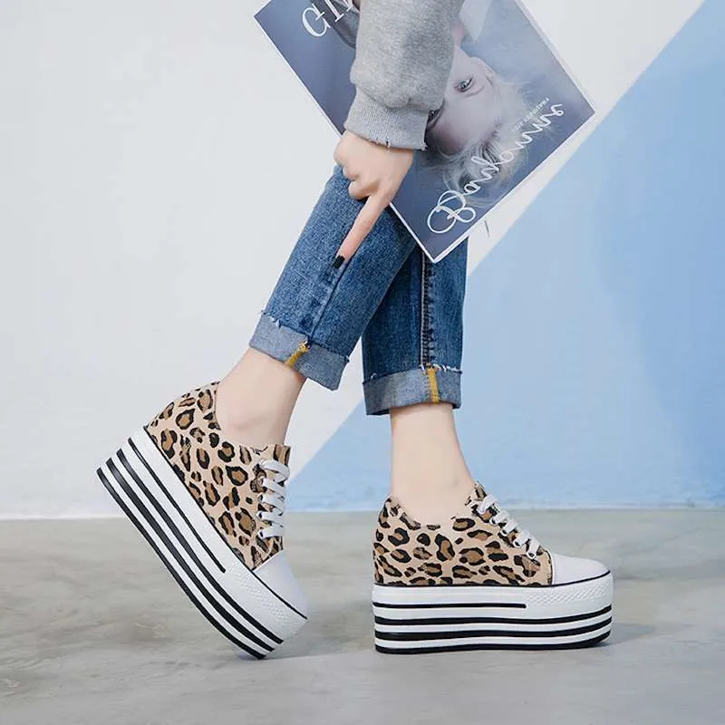 platform heel trainers