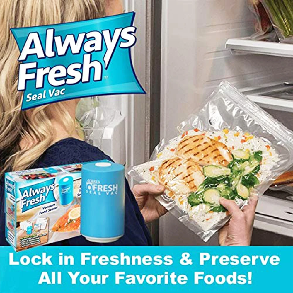 

Dropshipping Food VAC vacuum sealer Automatic Vacuum Bag Air Sealing Always Fresh Automatic bag Food Preservation Tools