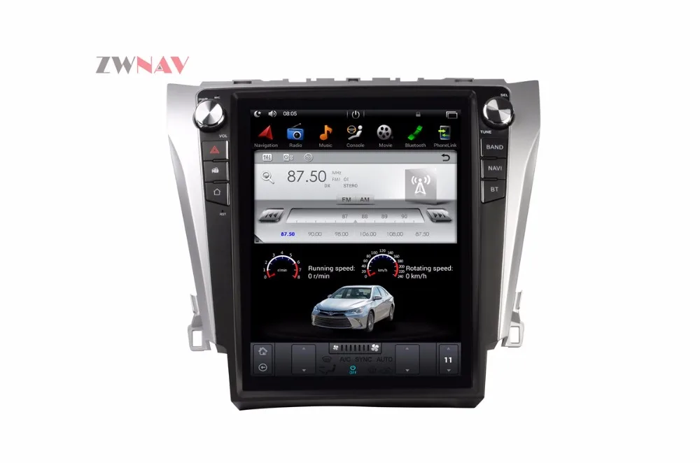 

ZWNVA Tesla Style IPS Screen Android 6.0 RAM 2GB ROM 64GB Car Radio GPS Navigation For TOYOTA Camry 2015 2016 2017