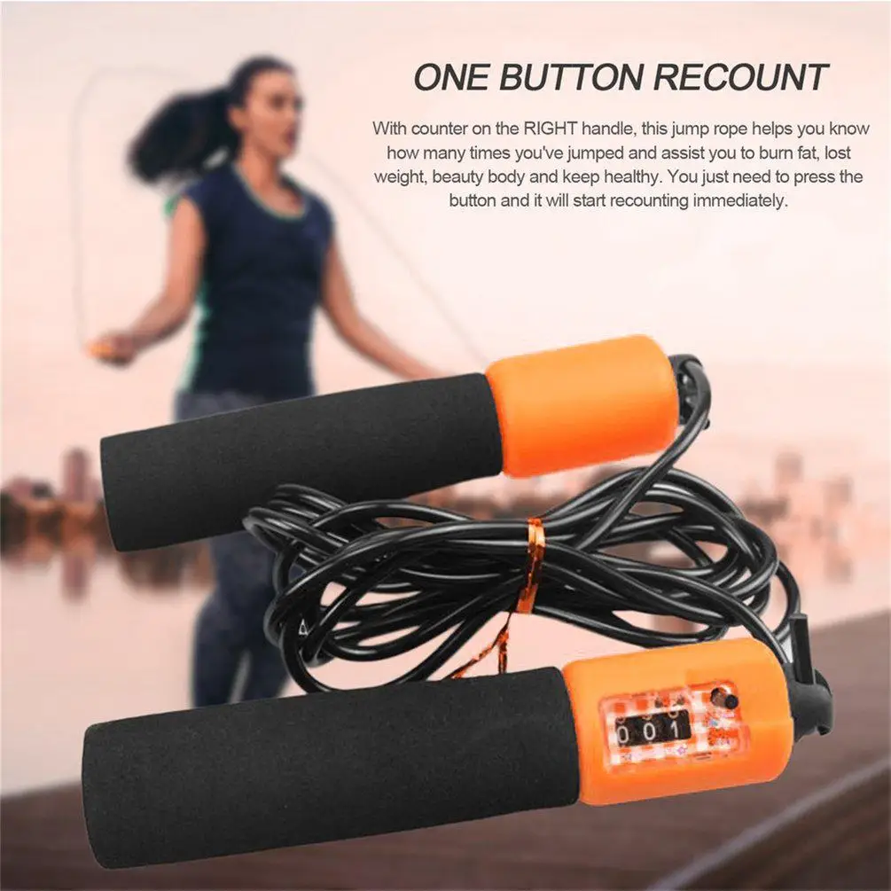 Sports Jump Rope 2.8M Adjustable Anti-slip Jump Rope With Accurate Counter Safe For Adult Children Fitness Training Jump Rope