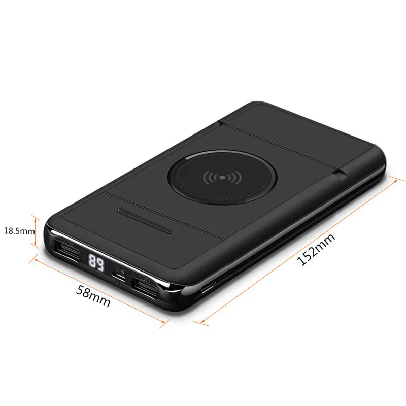  Vogek Digital Display Power Bank Bracket Wireless Charging Mobile Power 20000mah Wireless Charging 