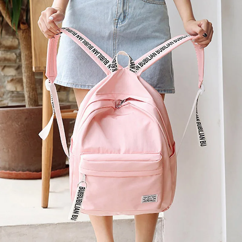 Mochila escolar femenina mochilas escolares coreanas mochila Corea fresca Mori chica simple viaje mochila
