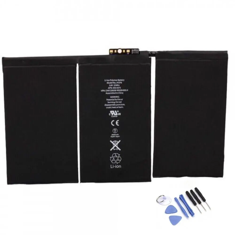 NEW For iPad 2 2nd A1376 A 1395 0 Cycle 6500 mAh gen generation battery