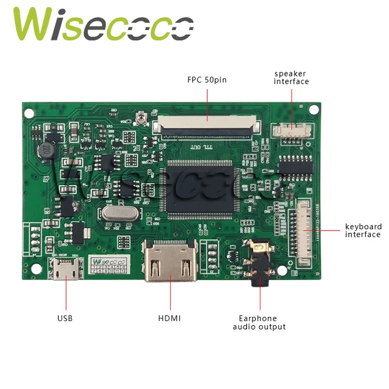 Для AT070TN90 92 94 lcd ttl LVDS плата контроллера HDMI VGA 2AV 50 PIN Поддержка автоматически Raspberry Pi плата драйвера