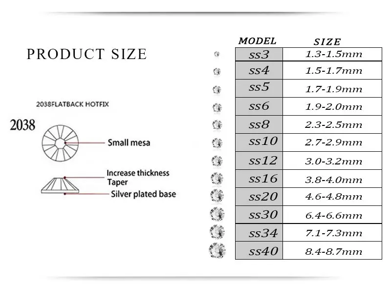Стразы для нейл-арта, 500 шт, разные SS4-SS12 размеры, стеклянные стразы с плоской задней поверхностью, Стразы для ногтей, 3D украшения