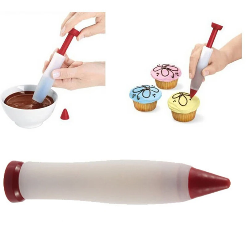 Silicone Food Writing Pen Chocolate Decorating Pen Cake Mold Cream Cup