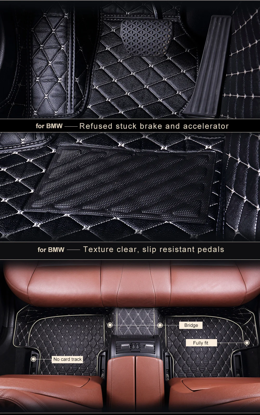 AUTOROWN Leather Car Floor Mats For Mercedes Benz S500 w220, w222, long w221, w140 Automobile Interior Accessories 3D Floor Mat