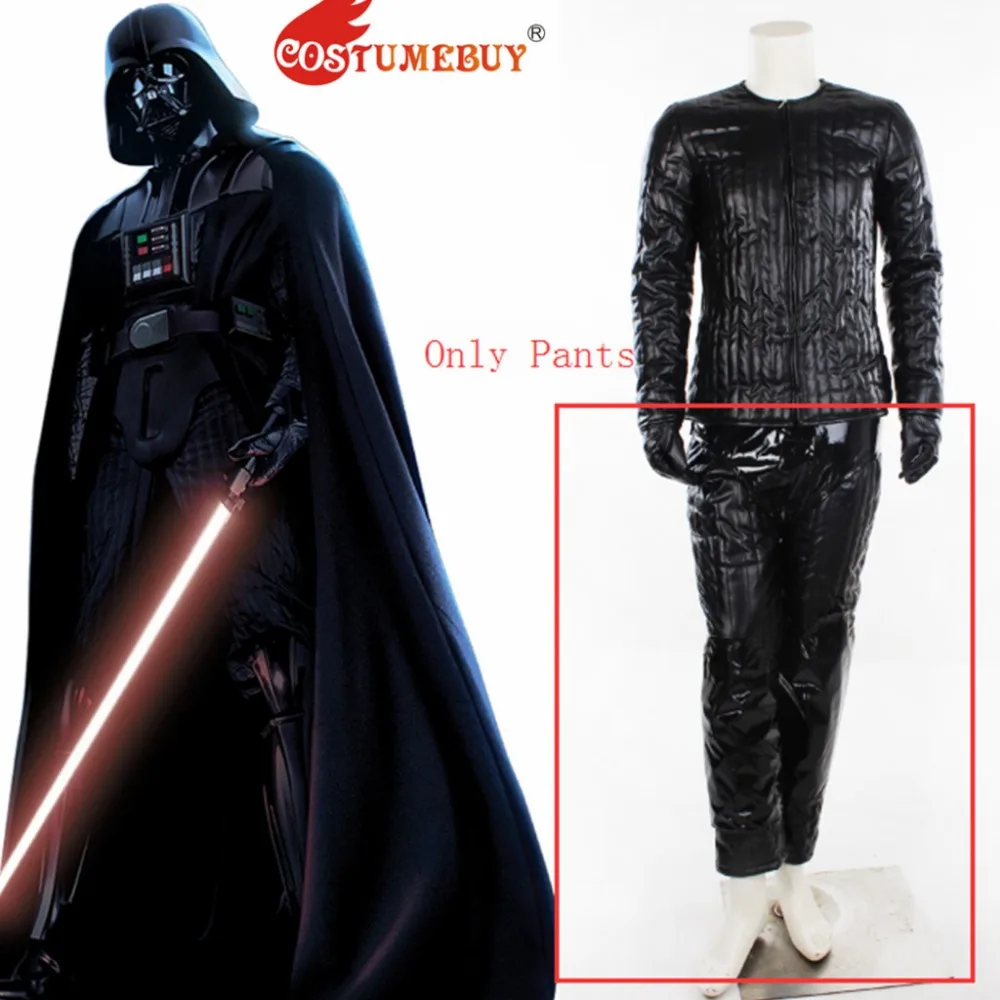 

CostumeBuy Movie Star Wars Darth Vader Cosplay Pants Adult Halloween Fancy Leather Pants Underwear L920