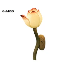 Creative modern new Chinese wall lamp living room aisle balcony bedroom bedside classical garden lotus art decoration chinese modern fabric wall lamp suitable hotels guesthouses homes bedroom living room and other places aisle
