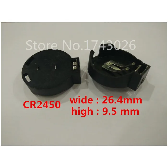 10 шт. чехол-держатель для аккумулятора компьютера CR2450 2450 | Электронные компоненты