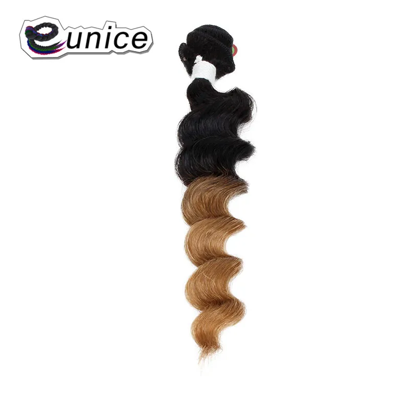 Deep Wave Brazilian Hair Ombre Human Hair Weave Bundles Extensions blond burgundy colors   (51)