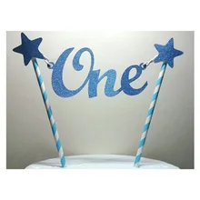 Пользовательский Лук золотой блеск один торт вставлена карта кекс ботворезы выборы, baby Shower/Дети сначала День рождения сувениры украшения