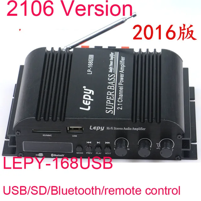 Best Price LP-168USB HiFi Digital Mini Audio Amplifiers 40Wx2+68W 2.1 channel high power supper bass treble control TF Bluetooth home car Best Price LP-168USB HiFi Digital Mini Audio Amplifiers 40Wx2+68W 2.1 channel high power supper bass treble control TF Bluetooth home car