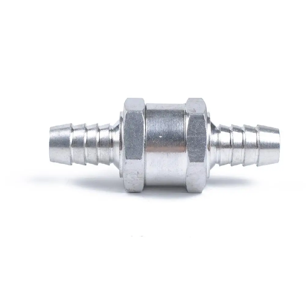 

6MM/8MM/10MM/12MM Aluminium Alloy Fuel Non Return Check Valve One Way Petrol Diesel Car Auto Fuel Non Return Check Valve