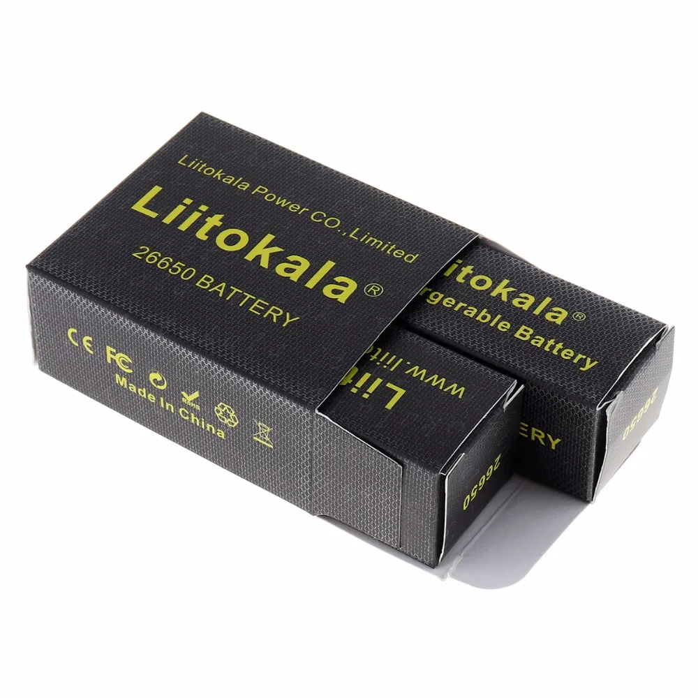 100 шт LiitoKala lii-50A 26650 5000 mah литиевая батарея 3,7 v 5000 mah 26650-50A для вспышки