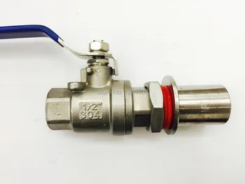 

Stainless Steel Kettle Valve Kit w/barb, 1/2"NPT, 1/2"Barb, home brewing kettle valve Wholesale and Retail