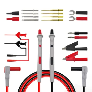 

Multifunctional Multimeter Probe Kit Piercing IC Test Hook Lead Needle 4mm Banana Plug Alligator Clip stick Clamp