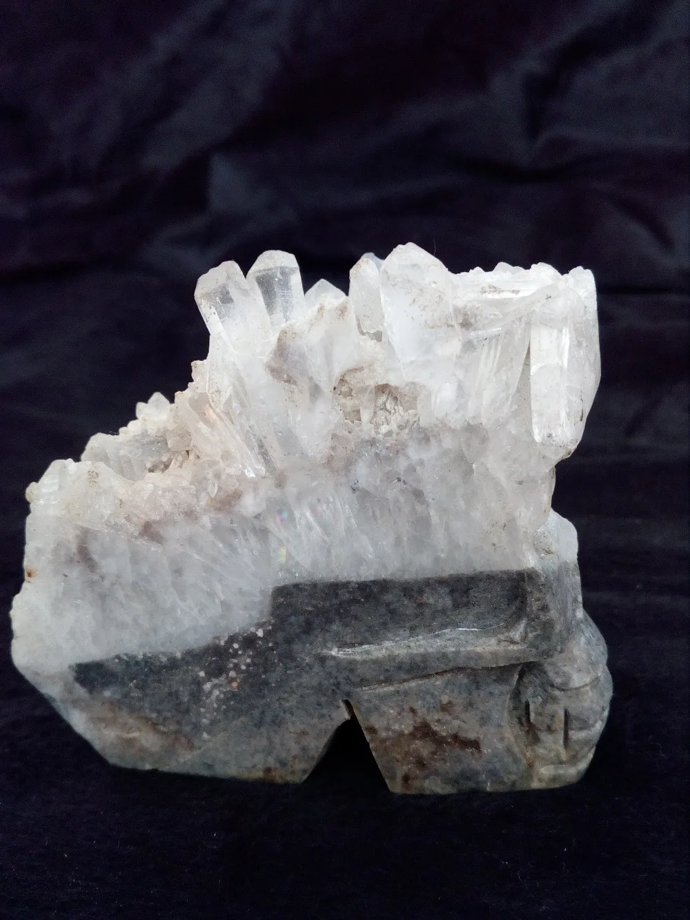 

NATURAL Quartz Crystal Carved Skull