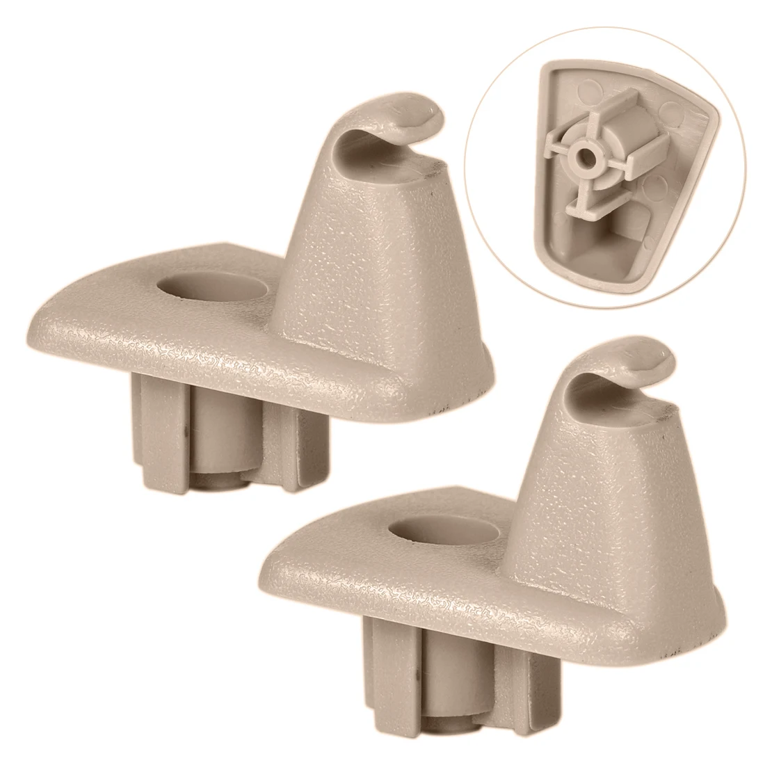 DWCX New 2Pcs Sun Visor Clips Hook Replacement 1EJ51BD1AA Fit For