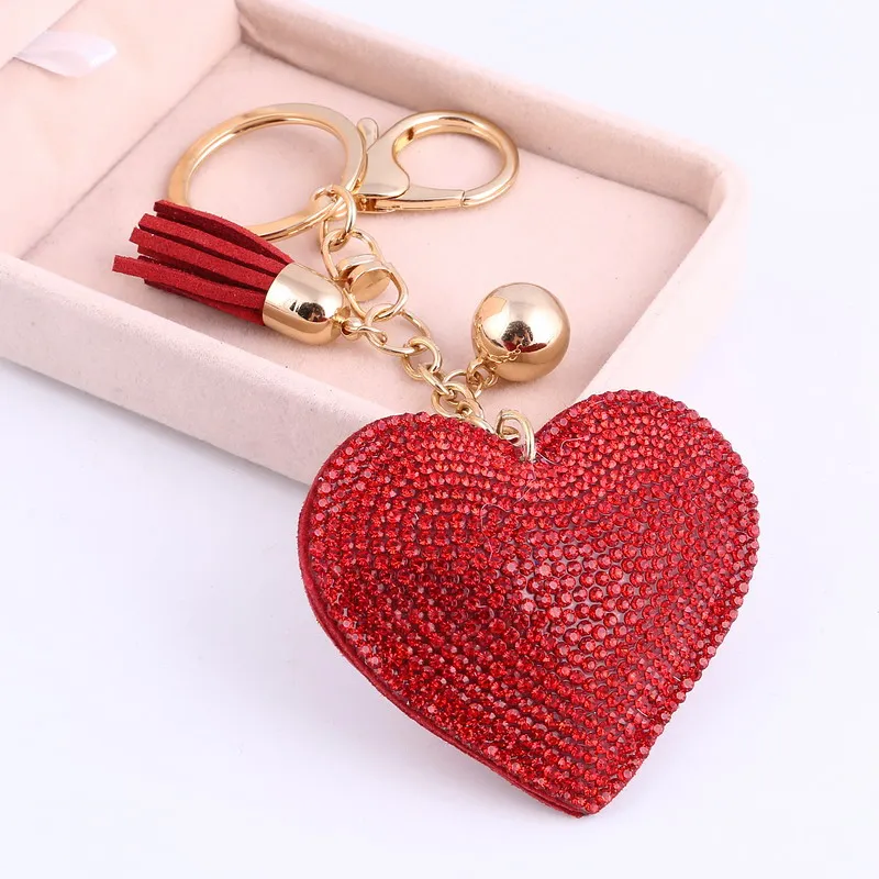 Romántico corazón joyería llavero llaveros mujeres titular de la clave cadena anillo coche llaveros colgante de encanto Romántico corazón joyería llavero llaveros mujeres titular de la clave cadena anillo coche llaveros colgante de encanto