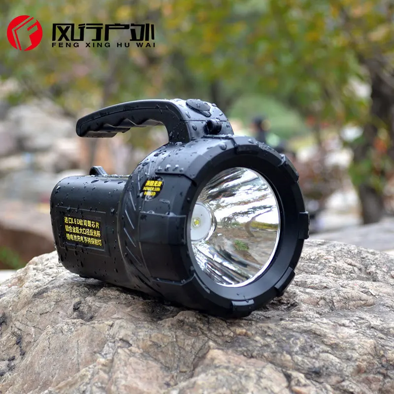 

High power portable spotlight lantern searchlight rechargeable waterproof hunting spotlight Built-in battery