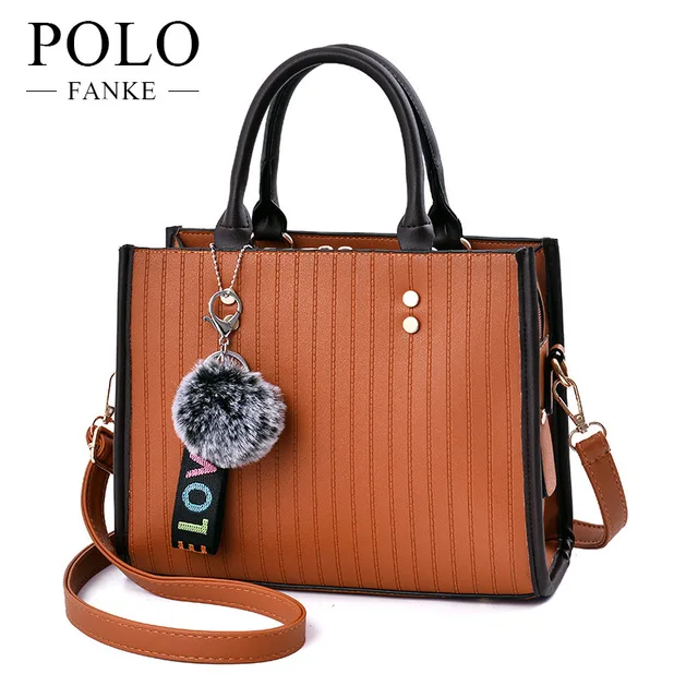 Fanke Polo Luxury Handbags Women Pu Leather Shoulder Bag For Female Fanke Polo Luxury Handbags Women Pu Leather Shoulder Bag For Female Famous Brands Las Plaid Crossbody