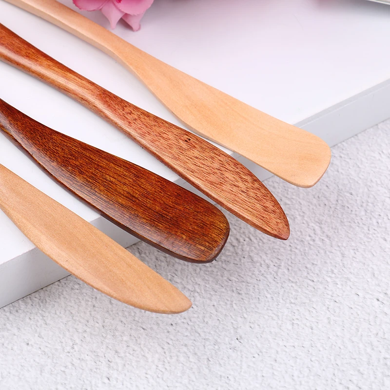 Нежный натуральный деревянный нож для масла и сыра распорка ручной работы кухонный инструмент