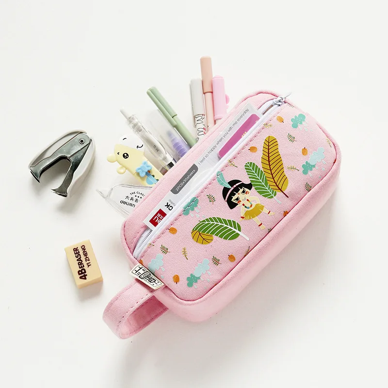 Student pencil case creative cute girl Korean version of the simple
