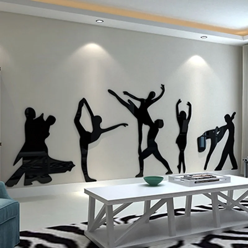 Ballet Dancer Design Acrylic Wall Sticker DIY Stickers For Kids Room Dancing School Beauty Salon Decoration In From Home Garden On Ballet Dancer Design Acrylic Wall Sticker DIY Stickers For Kids Room Dancing School Beauty Salon Decoration In From Home Garden On