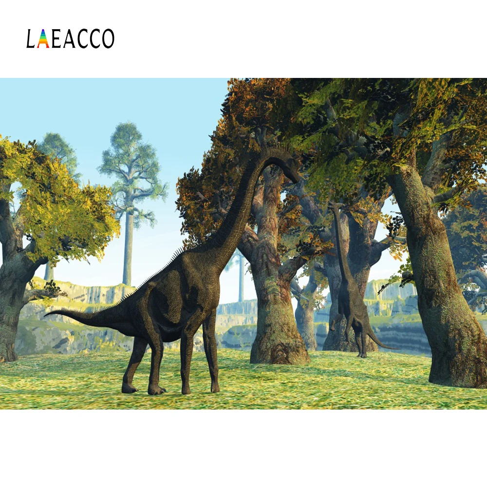 

Laeacco Park Jurassic Dinosaur Forest Baby Party Photography Backgrounds Customized Photographic Backdrops For Photo Studio