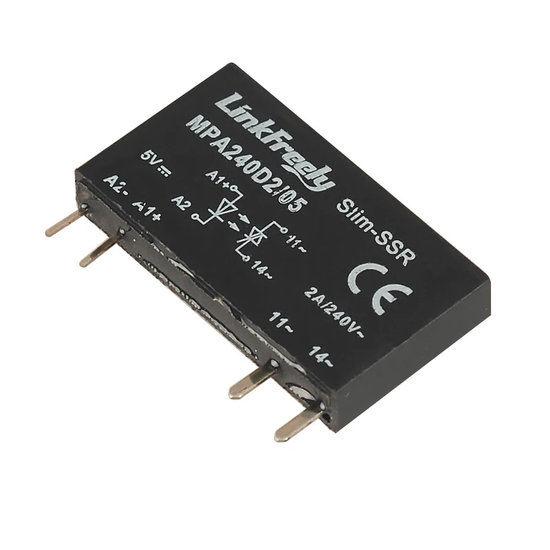 MPA240D2/05 4 вывод pcb микро реле напряжения переключатель модуль 5 В DC в 240VAC/2A выход, умный Авто DC AC SSR твердотельные реле банк