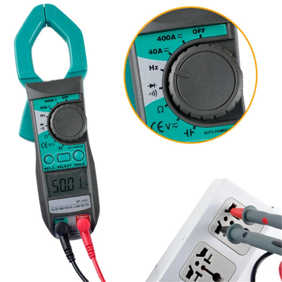 

Free Shipping! Pro'skit MT-3109 3 3/4 MT-3109 AC DC Digital Clamp Multimeter AC/DC Current, Frequency, Capacitance Measurement