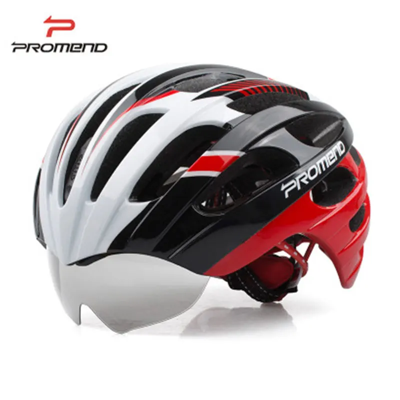 MTB шлем велосипедный с очками 3 линзы 27 вентиляционных отверстий Casco Ciclismo дорожный
