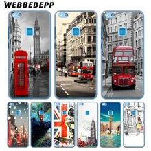 WEBBEDEPP London style Big Ben Telephone Box flag Hard Cover Case for Huawei Nova 2 2S 2i Lite Mate 10 lite 9 Pro