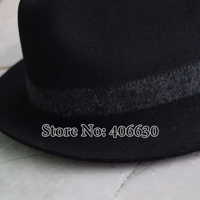 mens black fedora hats free shipping