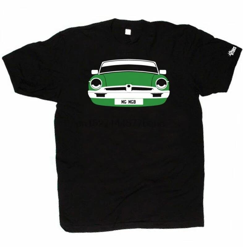 

CUSTOM HTees T-shirt - MG MGB Roadster MkII MkIII GT Pick car colour & plate