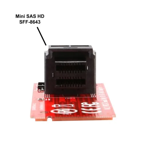 IOCREST U.2 SFF-8639 M.2 M ключ NVMe адаптер карты Mini SAS M.2 M-Key NVMe SFF-8639 адаптер с SFF-8639 кабелем