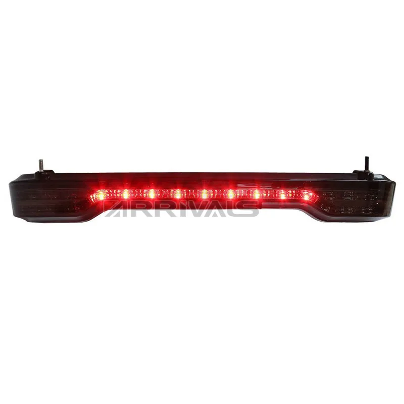  Black red Wrap Tour Pack LED Tail Brake Running Light for Harley Touring Trunk King 14-17 - 32962223728