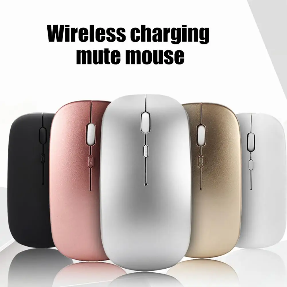 

pop Universal Ultra-thin Rechargeable Mute Wireless Mouse for Notebook Computer PC Universal Ultra-thin Rechargeable Mute