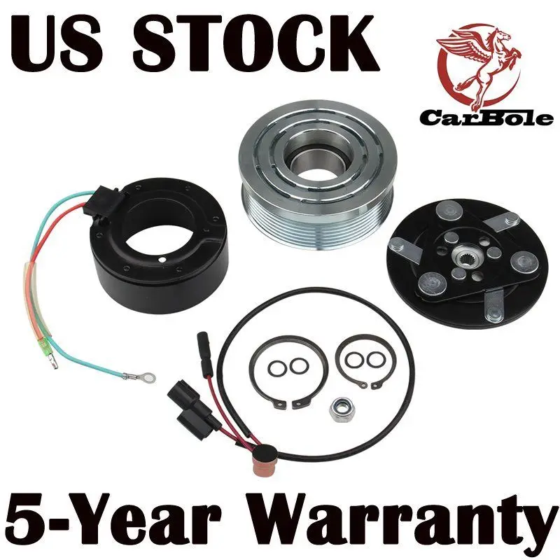 AC Compressor Clutch Coil Assembly Kit Replacement for Honda Civic 1.8L 2006 2007 2008 2009 2010 2011 