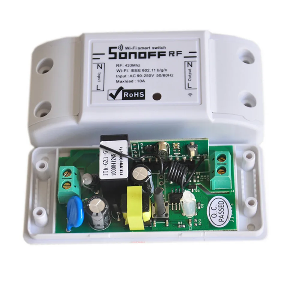 Sonoff 433 МГц Sonoff RF WiFi беспроводной умный переключатель для дома с радиочастотным приемником дистанционное управление Умный переключатель синхронизации Беспроводное управление