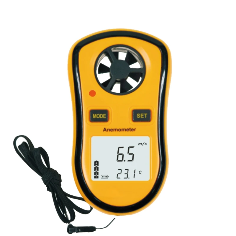 Tanie 30 m/s (65MPH) anemometr cyfrowy ręczny miernik prędkości wiatru LCD prędkości wiatru