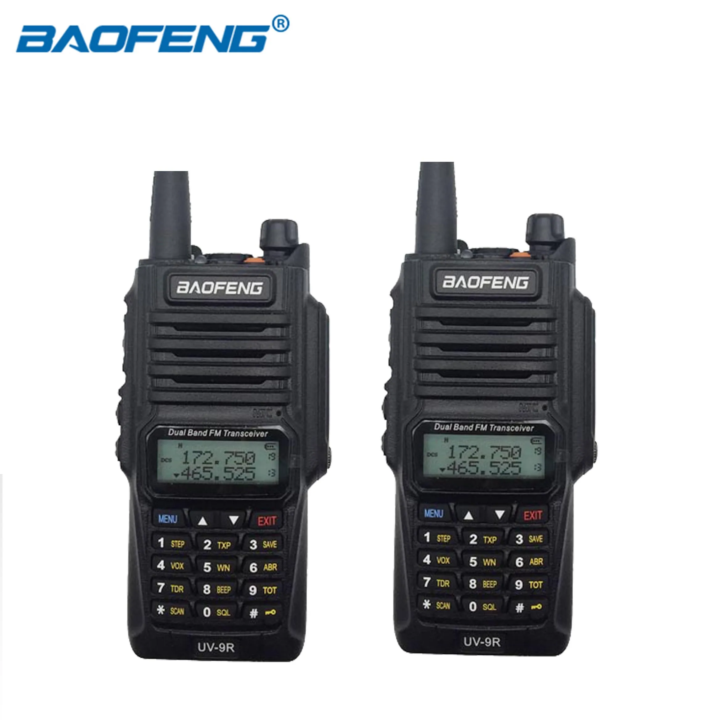 Рация Baofeng UV-9R водонепроницаемая Двухдиапазонная рация IP67 УВЧ 8 Вт 128 каналов UV 9R